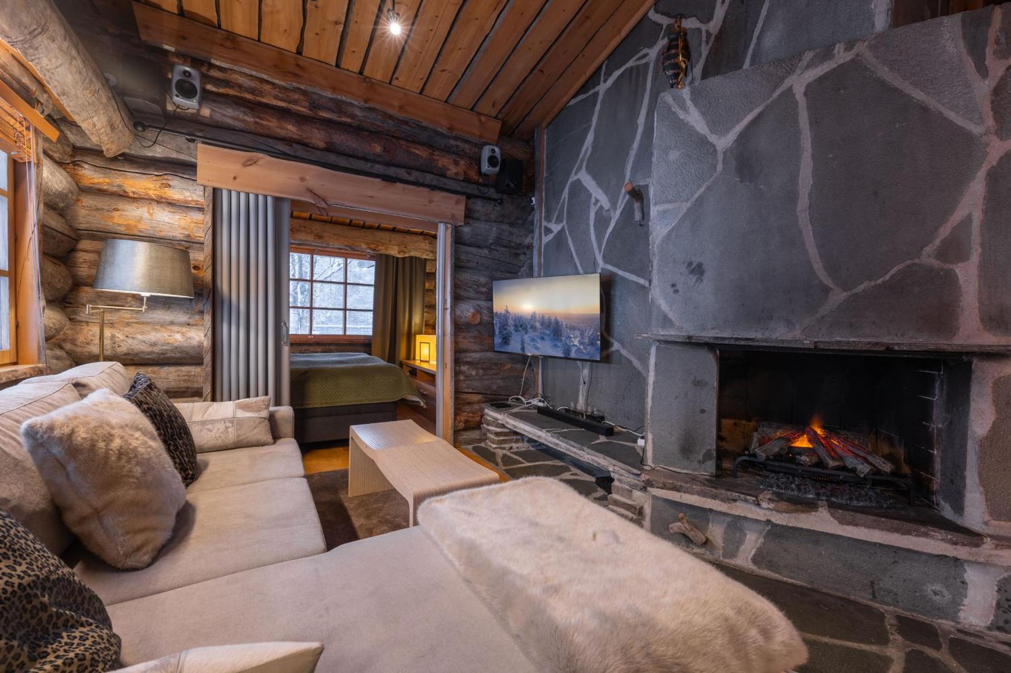 Kuukkeli Log Houses Teerenpesae - Premium Suite A48 Saariselkä Exterior foto